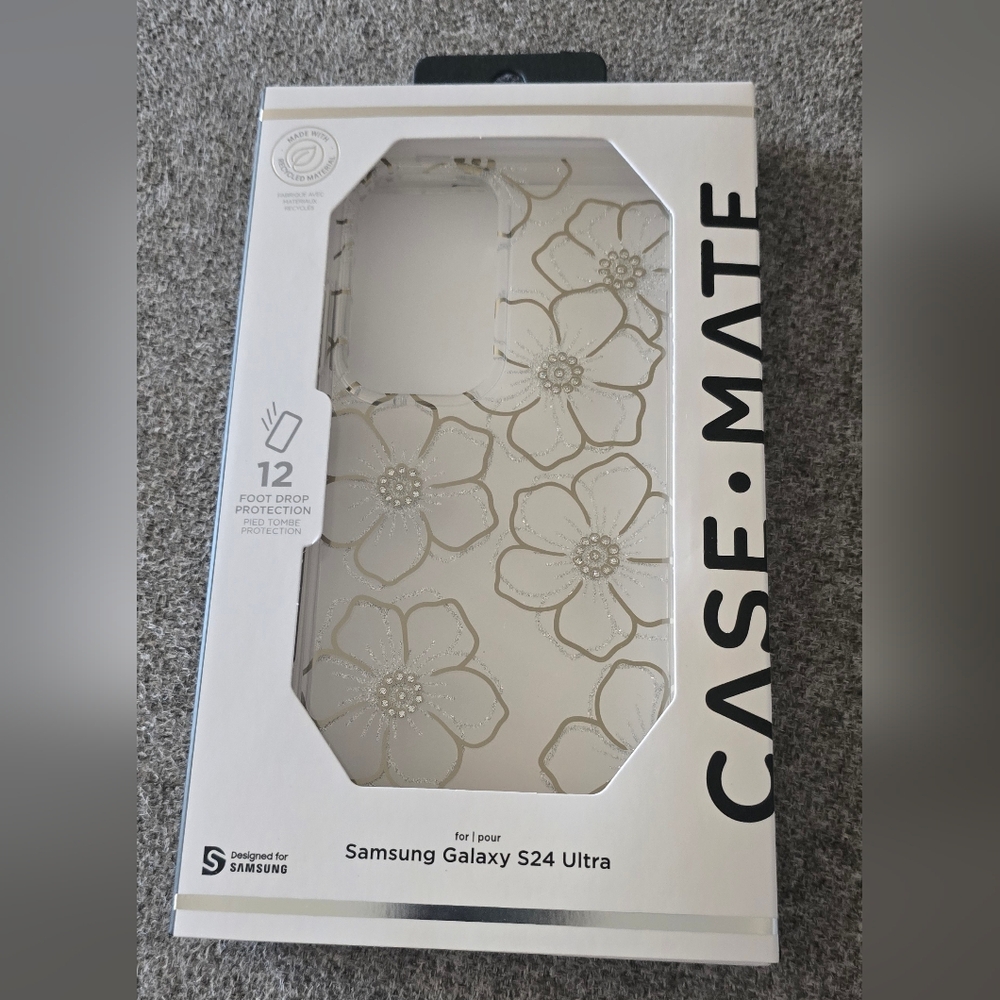 Case Mate Samsung Galaxy S24 Ultra Transparent Floral Case